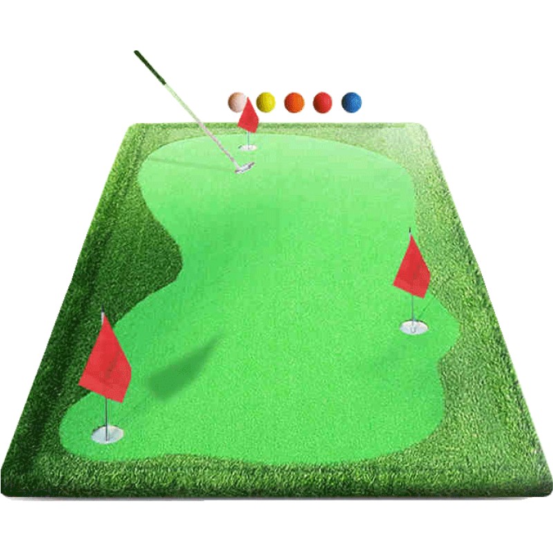室内高尔夫练习器推杆果岭办公室家庭推杆练习毯支持定制尺寸