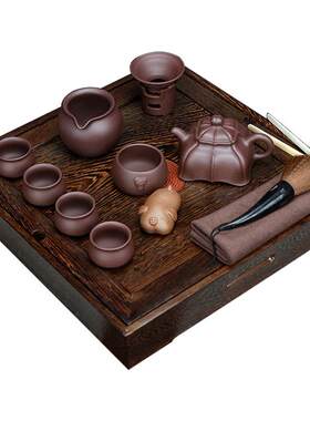 宜兴原矿纯全手工整套茶具
