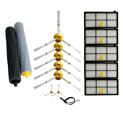 irobot880980配件滤网边刷滚胶刷