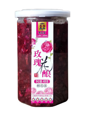 云南东巴客玫瑰花酿400g鲜花酱