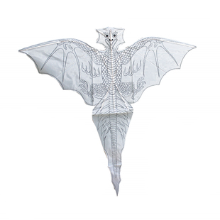 DIY风筝空白教学绘画风筝传统儿童手工风筝材料竹骨架可折叠批零