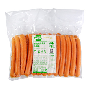 荷美尔惠选鸡肉脆皮肠法兰克福香肠1kg宜家热狗肠荷美尔香肠烤肠