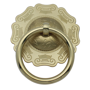 中式仿古纯铜柜门拉手庭院复古木门加厚古铜拉环中式家具五金配件