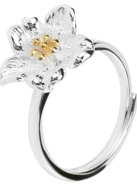 复古风开口手饰品礼物花朵戒指