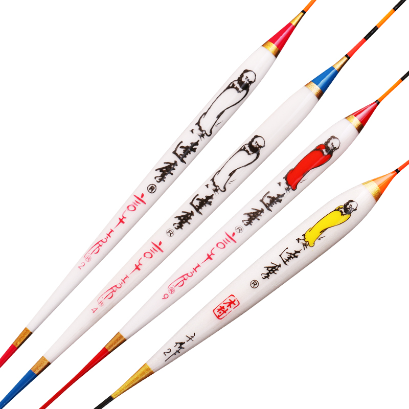 达摩浮漂孔雀羽KC28M经典高灵敏近视醒目鱼漂黑坑偷驴鲫鲤鱼浮标