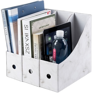 文件架栏书本桌面收纳盒文件盒 办公牛皮纸文件夹 整理置物架书立