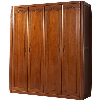 顺心卧室海棠木四门衣柜家具