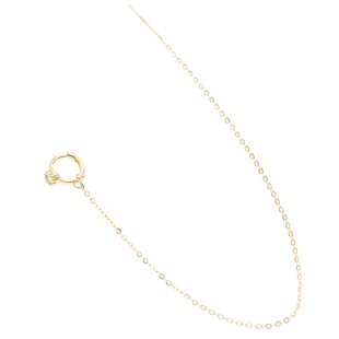 白小C 韩国进口K黄金14K/10K金耳环 满钻小素圈双洞耳链耳坠耳钉