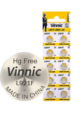 1板包邮vinnic松柏L921F/Lr69/AG6电池 电子产品专用碱性扣式电池