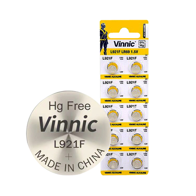 1板包邮vinnic松柏L921F/Lr69/AG6电池 电子产品专用碱性扣式电池