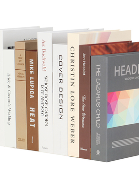 英文北欧风格仿真书客厅影视道具