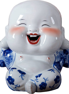 陶瓷特色娃娃开心佛童子手工艺品