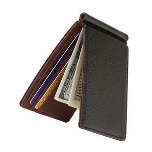 新超薄钱包钱夹男士短款青年钞票夹现金夹money clip多功能wallet