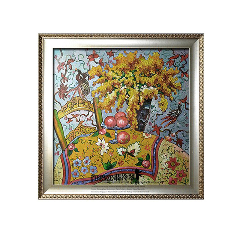 独家正品手绘立体刀花油画花季
