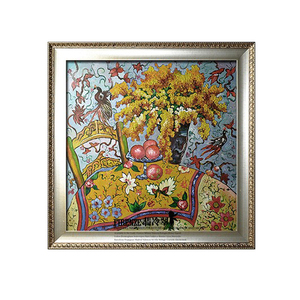 独家正品手绘立体刀花油画花季