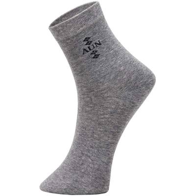 AUN秋冬纯棉商务抗菌防臭袜男