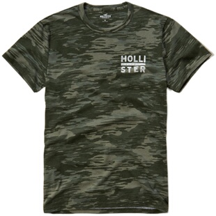 国内现货美国Hollister Co正品HCO春夏男短袖T恤圆领休闲舒适棉t