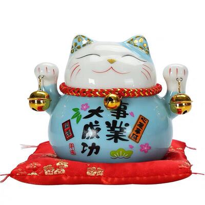 迷你办公桌储蓄罐小礼物招财猫