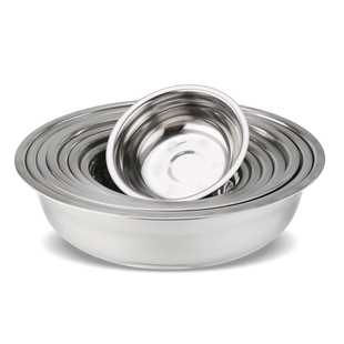 加厚不锈钢盆不锈钢汤盆不锈钢小盆大盆食堂不锈钢碗不锈钢汤碗