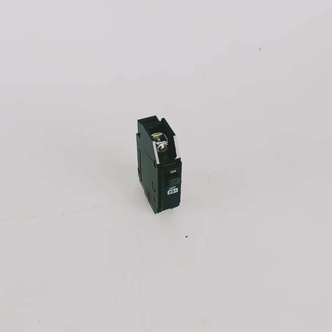 Hot Sell 1 Pole 20 Amp Single Phase Automatic Reset Circuit Breaker