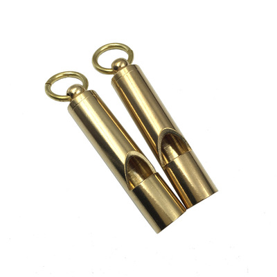 户外求生哨复古口哨纯铜钥匙扣