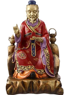 彩绘孙思邈铜名医神像供奉摆件