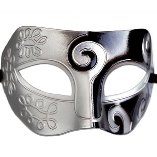 古风男士半脸面具成人cos假面舞会国风汉服抖音直播遮脸帅气面罩