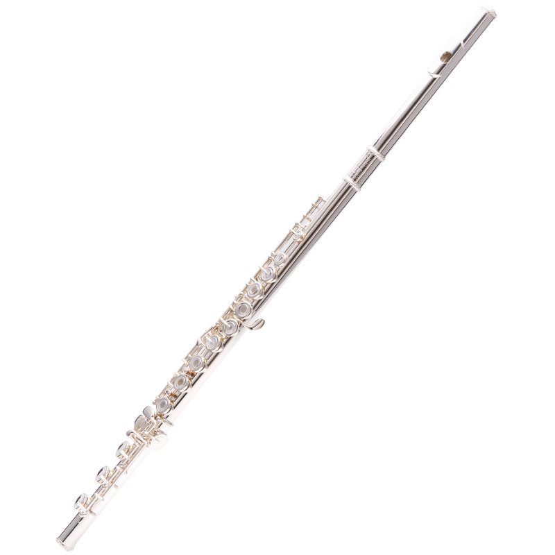 长笛乐器17孔C调曲列开孔白铜镀银法式按键初学演奏成人乐器FL566