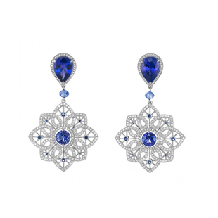 凯美珠宝矢车菊蓝宝石斯里兰卡皇家蓝蓝宝石戒指吊坠项链定制女