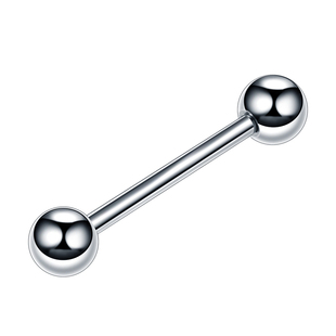 F136纯钛防过敏个性短杆舌钉长杆舌环耳钉穿刺饰品粗杆外牙外螺纹