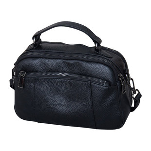 真皮女式斜挎包2025新款高级感软皮手提包多层大容量单肩小挎包女