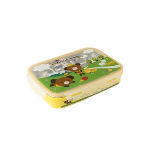 韩国STENLOCK长方形不锈钢分格5格学生饭盒可爱便当盒保鲜盒700ML