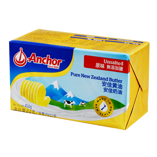 安佳黄油454g进口动物性曲奇雪花酥蛋糕爆米花专用家用烘焙原材料