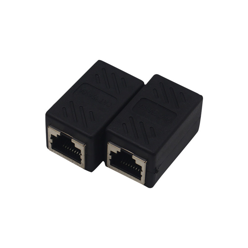 RJ45网络直通头网线对接头网络双通头8P双通连接器模块网线延长器