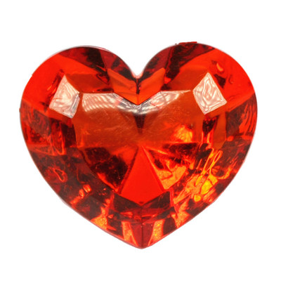 儿童仿水晶透明大爱心宝石玩具