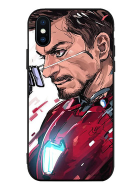 钢铁侠/美国队长/漫威适用X手机壳iphone6s/7/8plus磨砂软壳XsMAX
