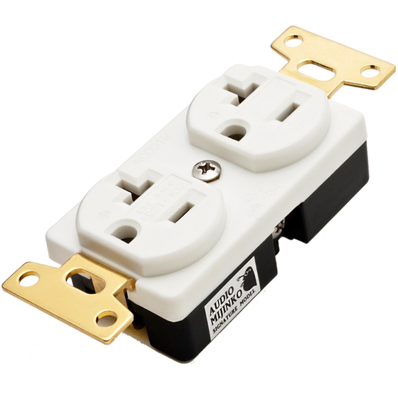 日本Oyaide 欧亚德 R0 铍铜无镀层 hifi发烧音响专用电源插座墙插