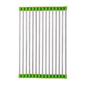 304不锈钢沥水架厨房碗碟架置物架可折叠水槽沥水篮洗菜篮