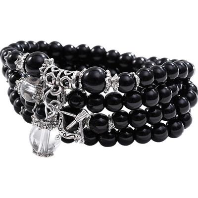 十二星座手链男女12多层缠绕黑色