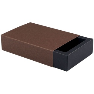 盒先生抽屉纸盒通用牛皮纸红色黑色卡纸礼品盒包装盒空盒设计定制