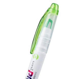 日本uni三菱透视窗口双头荧光笔PUS-102T白杆淡色系小清新 学生做笔记重点内容 标记不易出格不易渗透