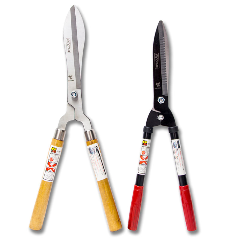 进口园艺绿篱剪修枝剪刀修剪花木树支篱笆剪园林绿化草坪大剪子