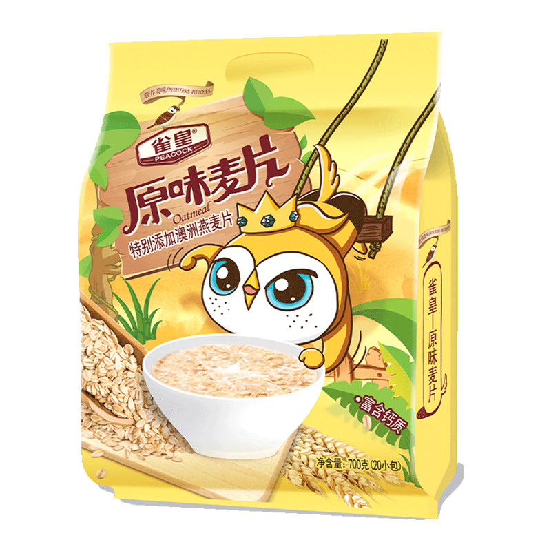 雀皇营养高钙谷物700g冲饮燕麦片