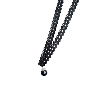 黑色配饰脖子饰品项圈女锁骨项链蕾丝颈链颈带chocker颈饰choker