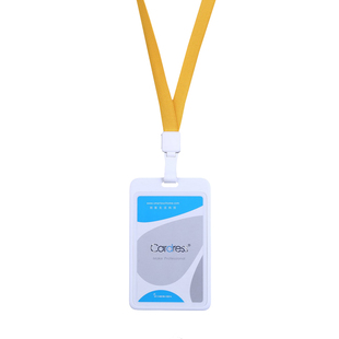 卡德仕cardress时尚工牌卡套严丝合缝工作牌工作证胸牌卡套带中空棉挂绳可定制印刷学生卡公交卡饭卡套吊牌G3