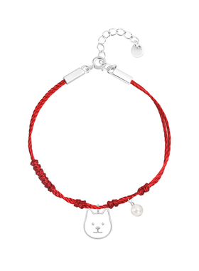 thisness红绳特辑纯银珐琅狗狗