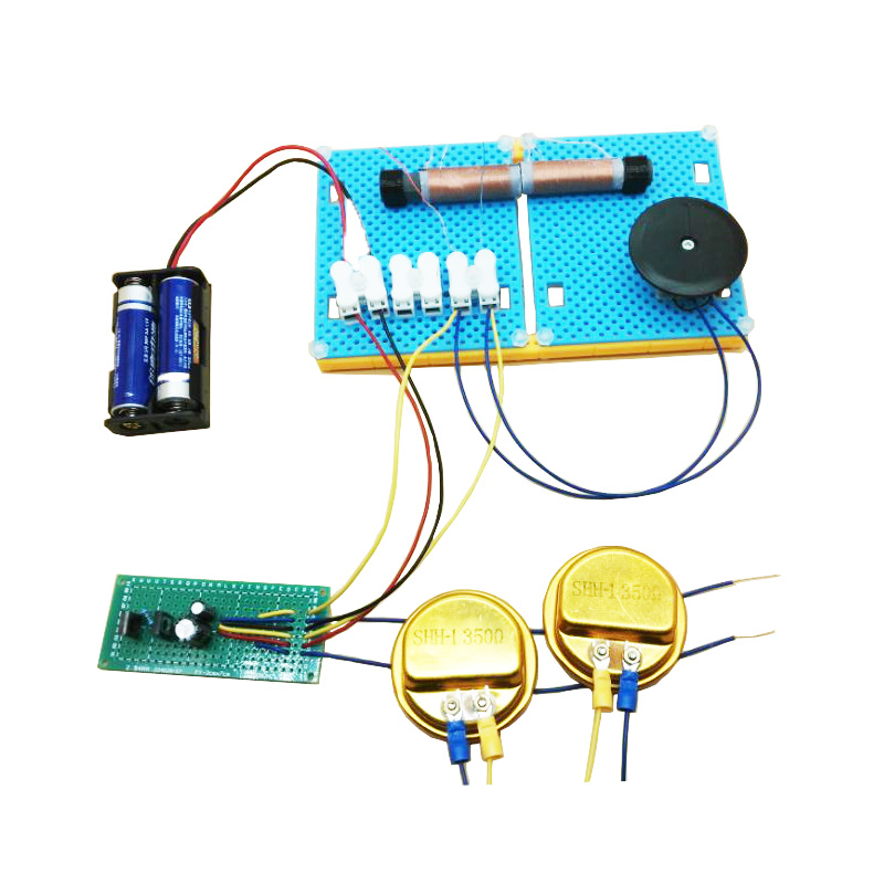 diy礦石FM調(diào)頻收音機(jī)無(wú)線電波高阻耳機(jī)調(diào)諧中波物理類益智興趣班