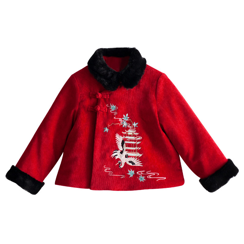 中式风加厚拜年服加厚风保暖