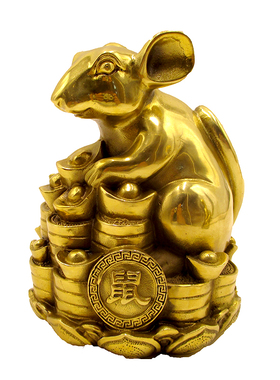 十二生肖袋鼠家居客厅风水摆件