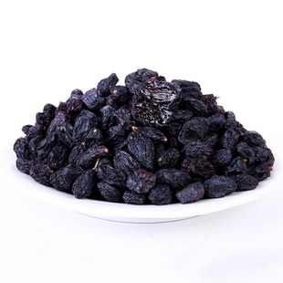新疆特级黑加仑吐鲁番带柄葡萄干零食馋嘴500g小提子零食下单包邮